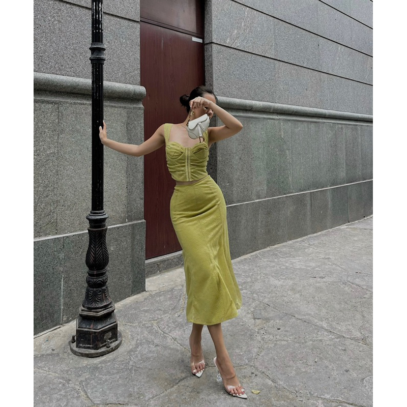 Set Lady áo cúp ngực kèm chân váy đuôi cá nữ tính