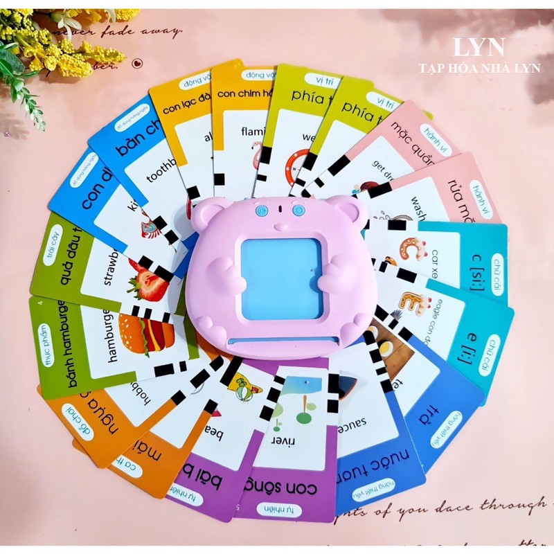Máy Đọc Thẻ Song Ngữ 244 và 510 từ Vựng- máy đọc thẻ cho bé - máy đọc thẻ thông minh - máy đọc thẻ song ngữ Anh Việt