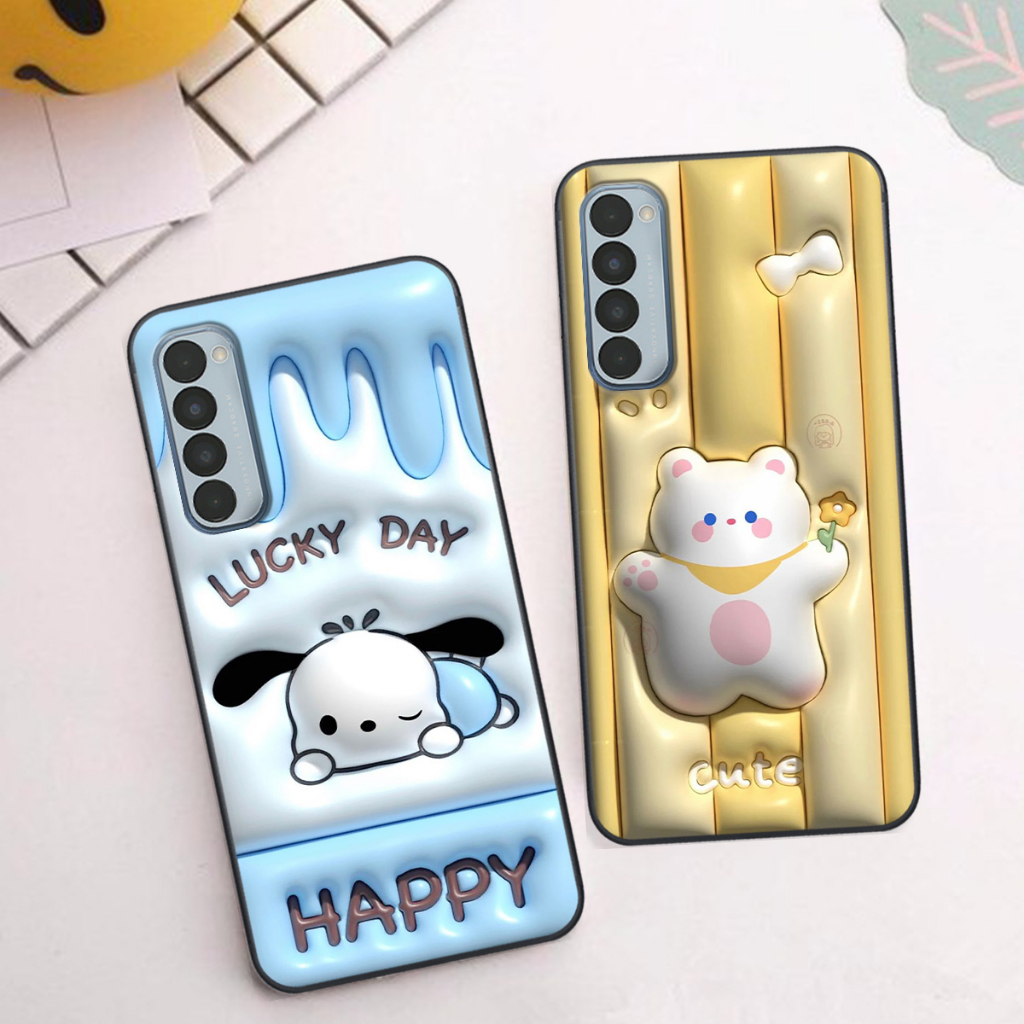 Ốp Oppo Reno4 / Reno4 Pro / Reno 4 Pro 5G in phẳng hình ảnh 3D siêu thực, rất cute dễ thương