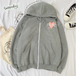 Pass thanh lý áo khoác hoodie zip nỉ bông saranghaeyo size xl