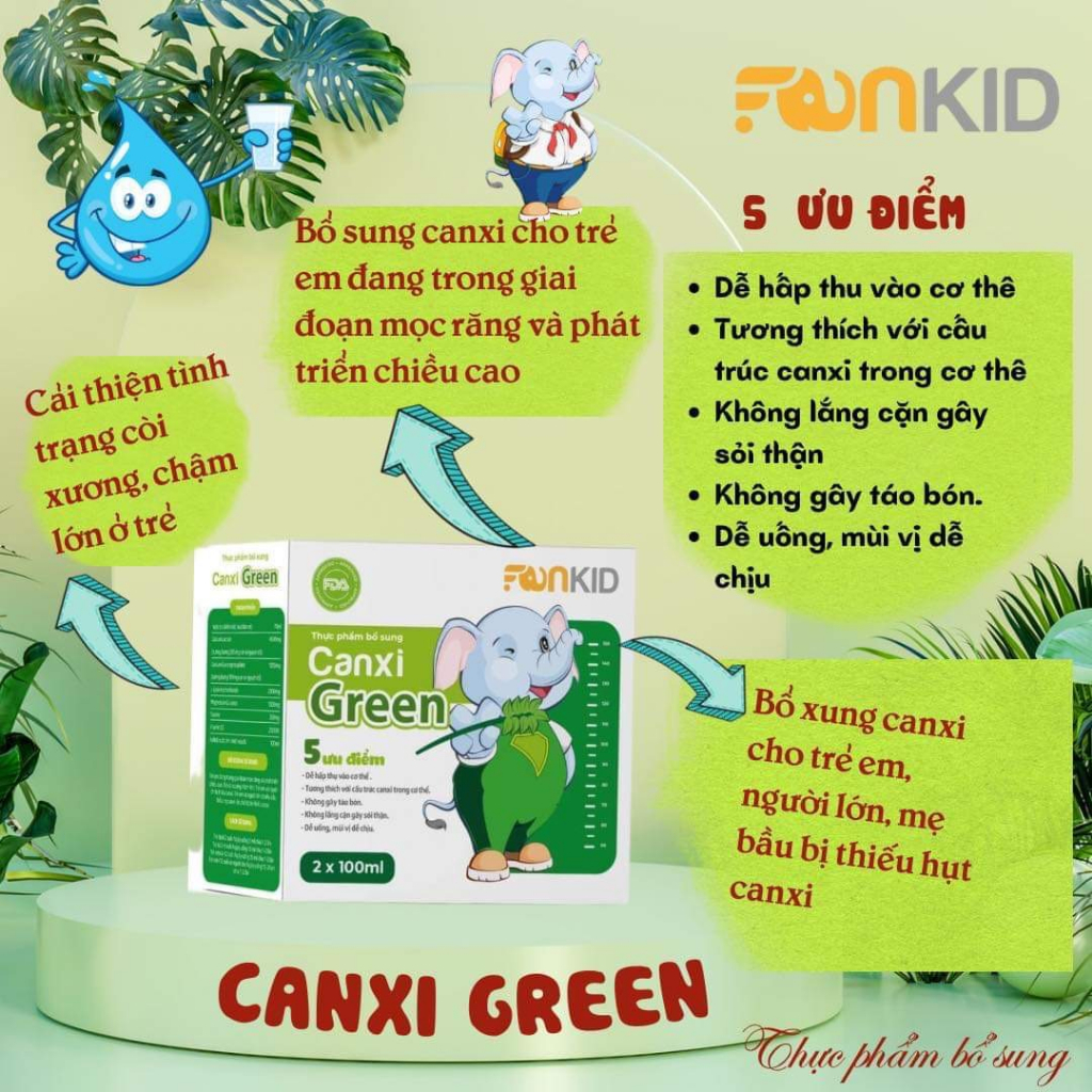 Canxi Hữu Cơ An Toàn Cho Bé, Hấp Thu Tốt, Không Lo Táo Bón