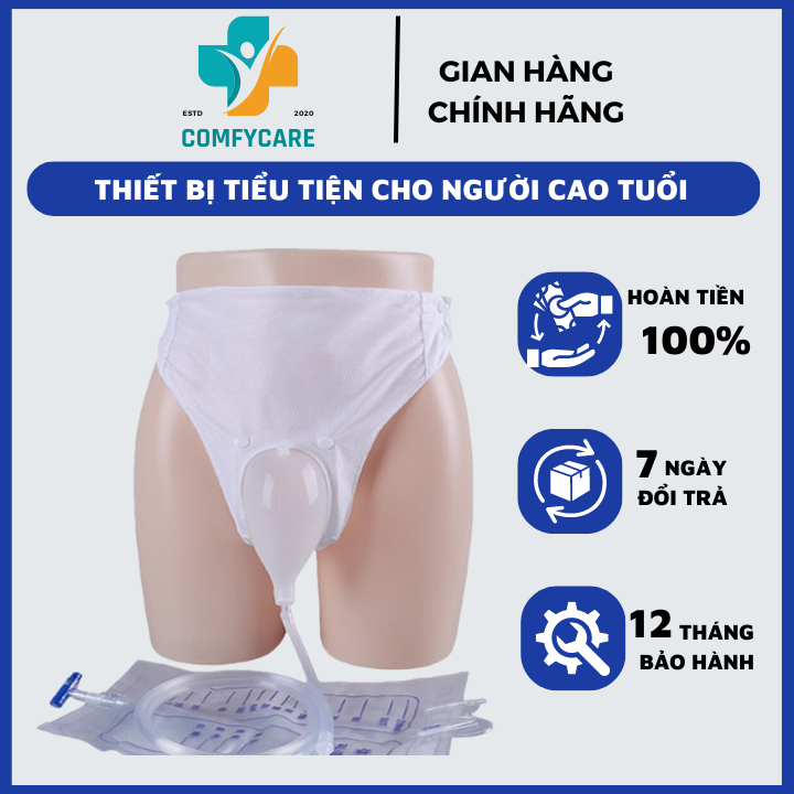 Dụng Cụ Đi Vệ Sinh Cho Người Già COMFYCARE - Thiết bị tiểu tiện chuyên dụng cho người bệnh - An toàn, thoải mái, tiện lợ