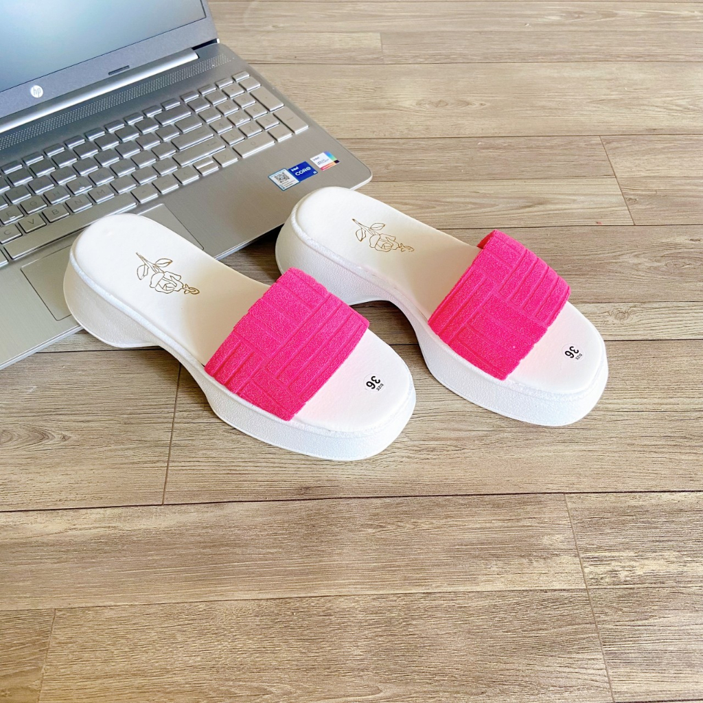 RẺ VÔ ĐỊCH ⚡dép quai ngang nữ đế BÁNH MÌ -mẫu mới-quai nhung- hàng loại 1 cao cấp 🌵 hình và video thật của shop🌵