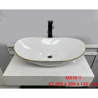 Lavabo rửa mặt đặt bàn đá hình chiếc thuyền