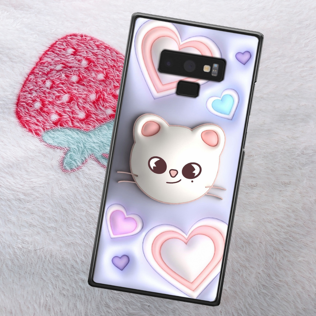 Ốp Samsung Note 9 in phẳng hình ảnh 3D siêu thực, rất cute dễ thương