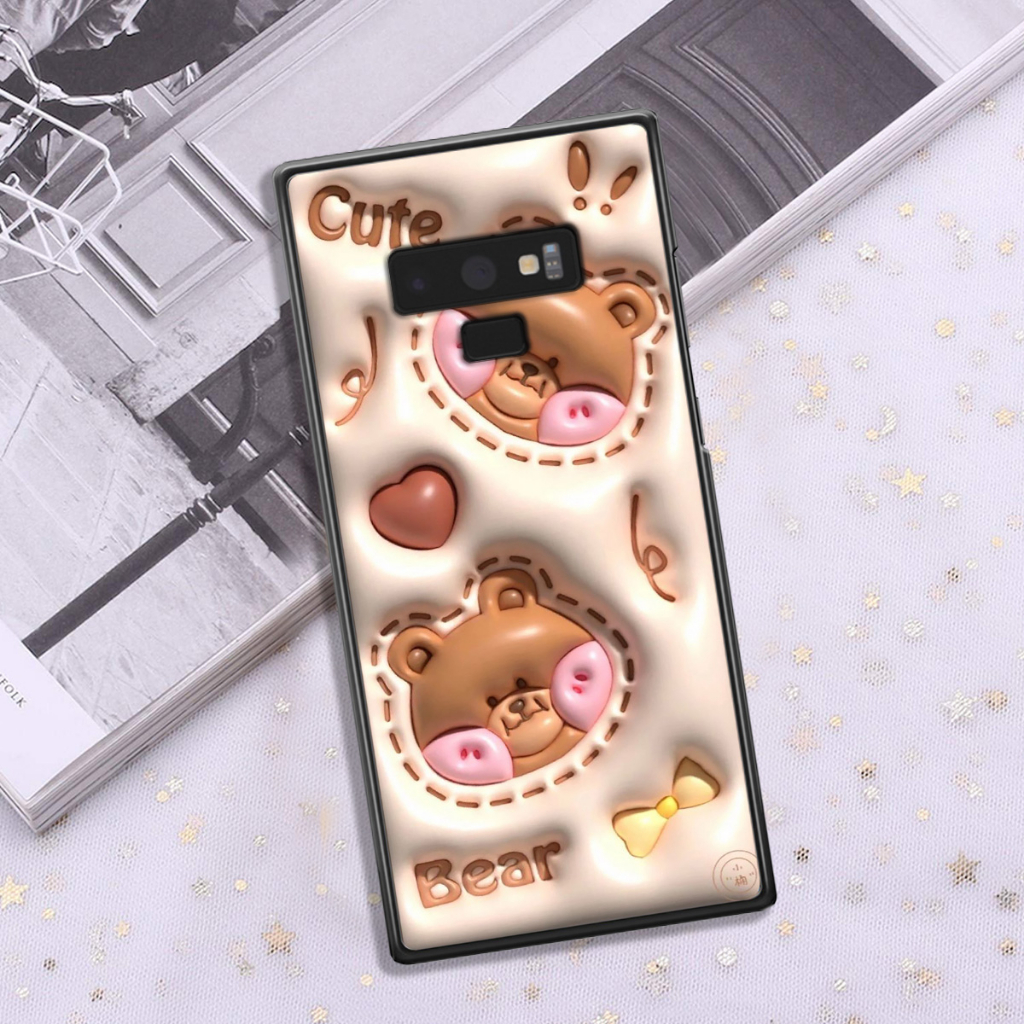 Ốp Samsung Note 9 in phẳng hình ảnh 3D siêu thực, rất cute dễ thương