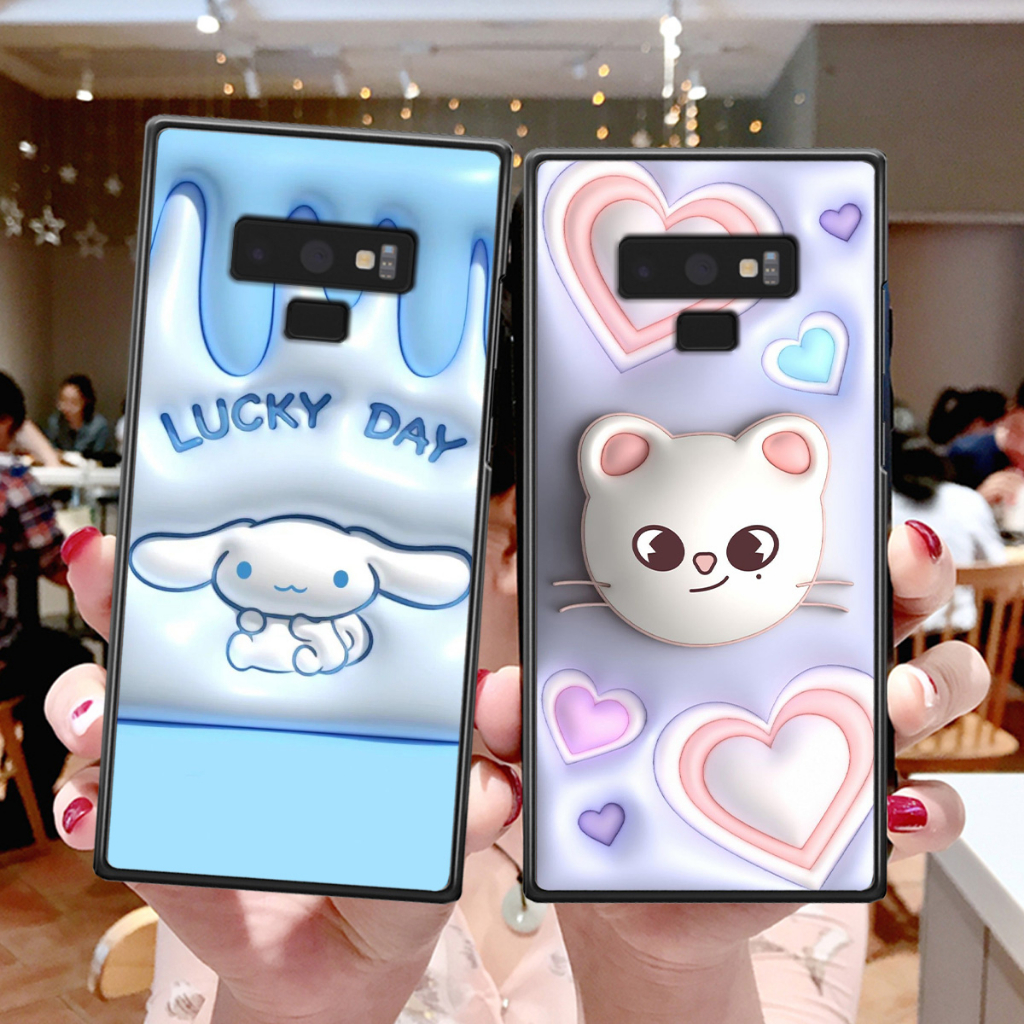 Ốp Samsung Note 9 in phẳng hình ảnh 3D siêu thực, rất cute dễ thương
