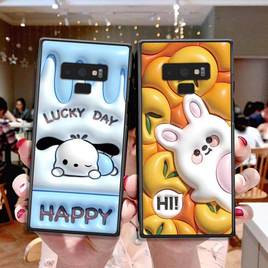 Ốp Samsung Note 9 in phẳng hình ảnh 3D siêu thực, rất cute dễ thương