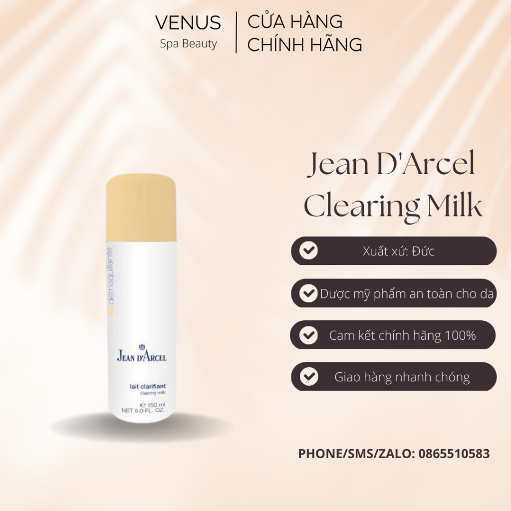 Sữa Rửa Mặt Jean D'Arcel Clearing Milk Dùng Cho Da Dầu Mụn