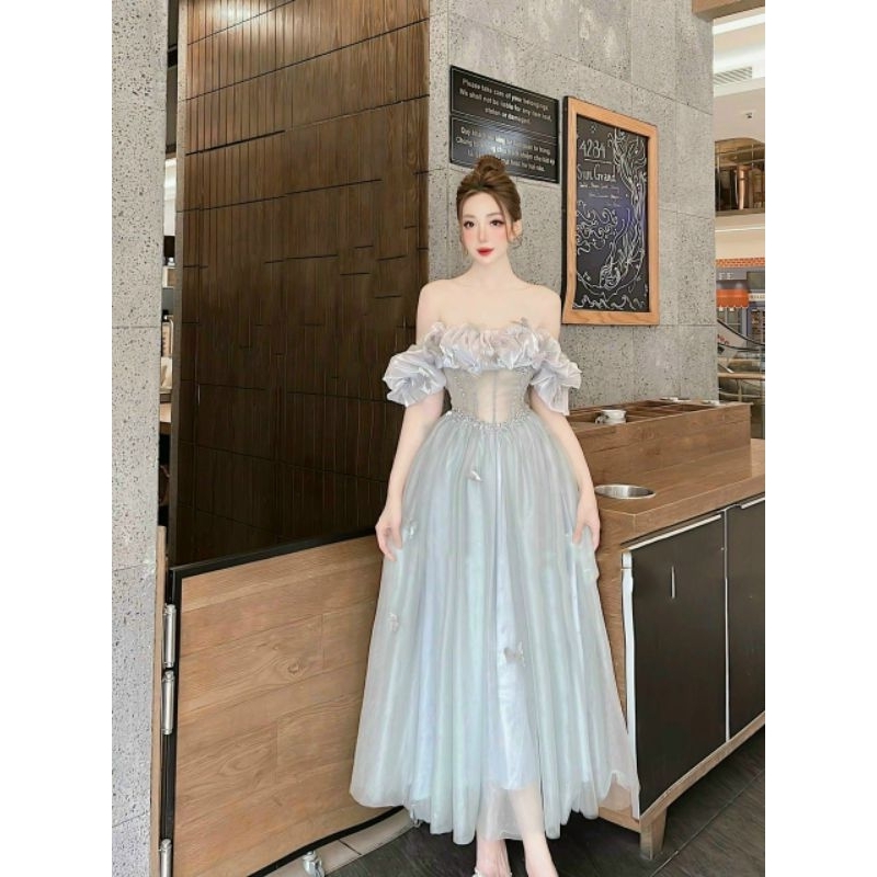 ĐẦM XÒE BÈO DÚN ĐÍNH CÁNH BƯỚM