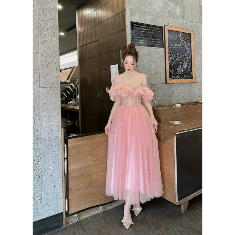 ĐẦM XÒE BÈO DÚN ĐÍNH CÁNH BƯỚM