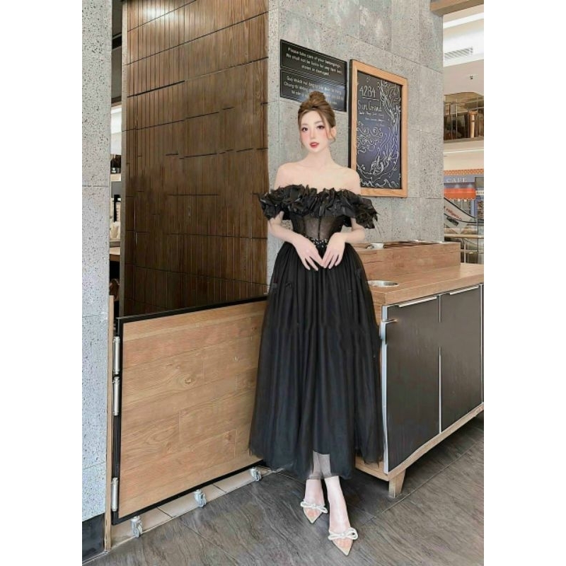 ĐẦM XÒE BÈO DÚN ĐÍNH CÁNH BƯỚM