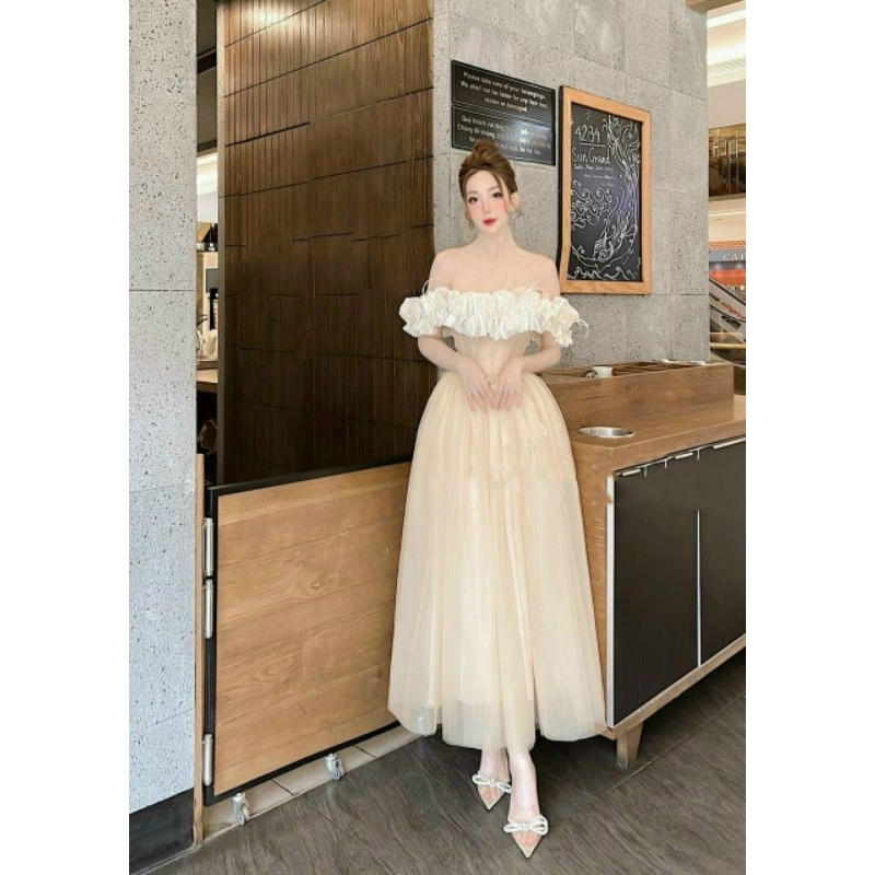 ĐẦM XÒE BÈO DÚN ĐÍNH CÁNH BƯỚM