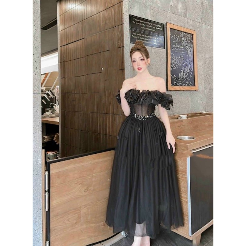 ĐẦM XÒE BÈO DÚN ĐÍNH CÁNH BƯỚM