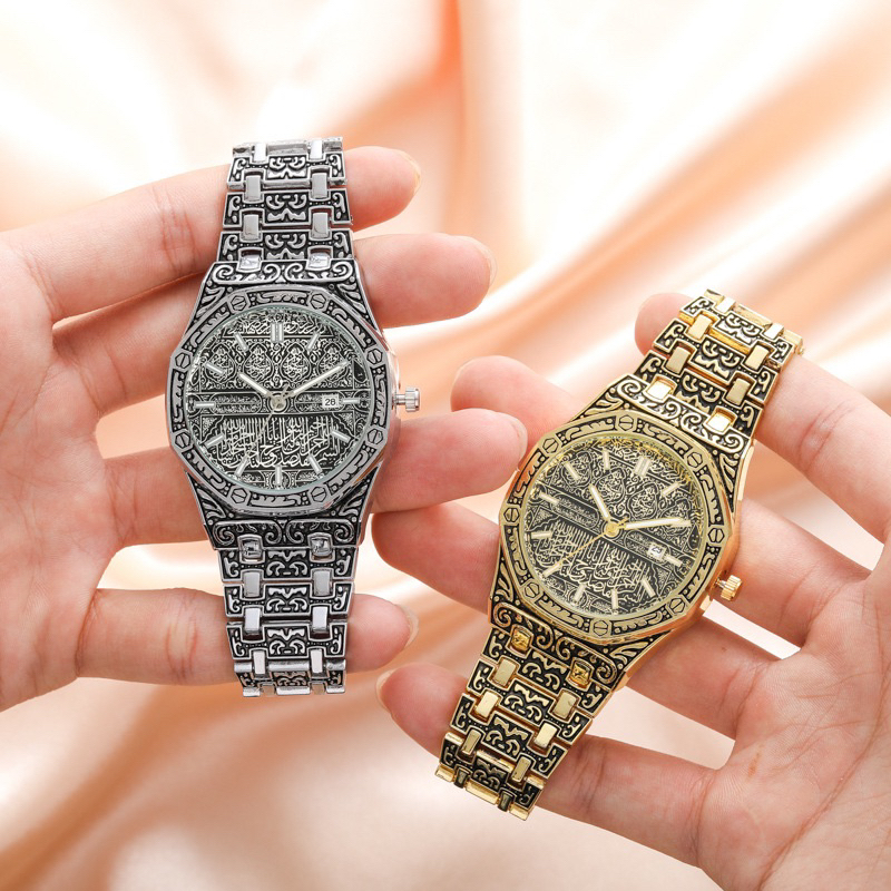 Đồng hồ nam hoạ tiết vintage phong cách trẻ trung - CW