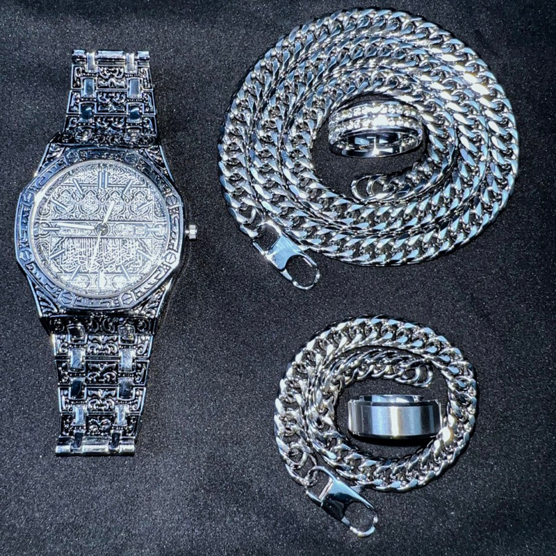 Đồng hồ nam hoạ tiết vintage phong cách trẻ trung - CW