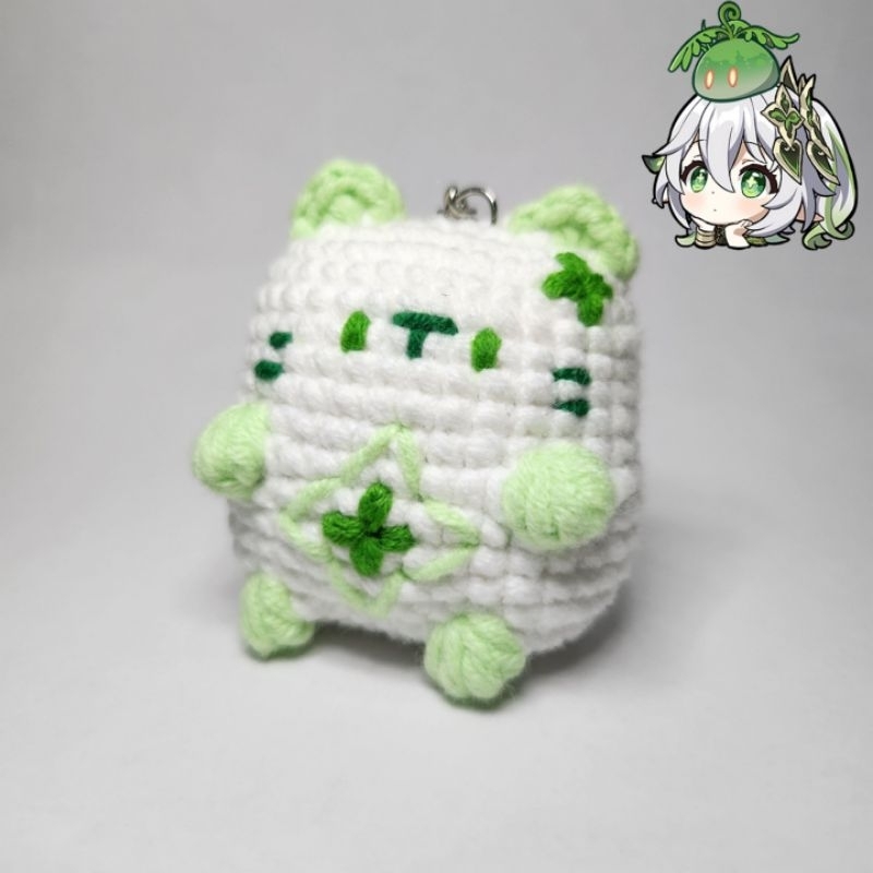 Móc khóa nhân vật nữ Genshin Impact dạng mèo - Genshin Impact female characters as amigurumi cats