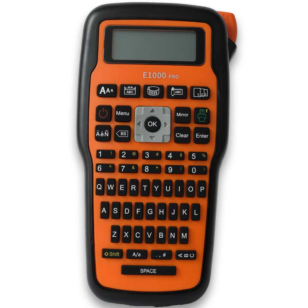 Máy in nhãn cầm tay E1000 PRO Bản Tiếng Việt I Có Adapter I Tặng 1 cuộn nhãn 12mm