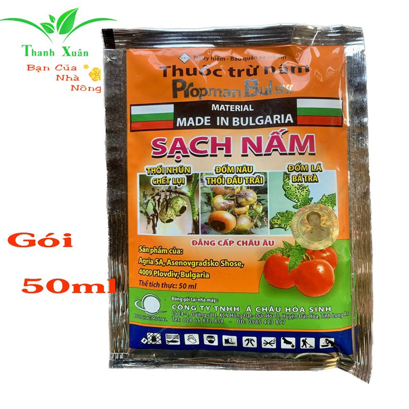 Chế Phẩm Sạch Nấm , Thối Nhũn , Rỉ Sắt Bảo Vệ Rau Màu và Cây Trồng gói 50ml