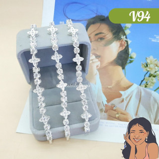 V94 lắc tay l o u i s v u i t t o n monogram bạc thật thiên cát s950
