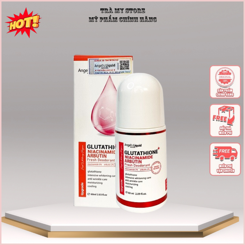 Lăn nách glutathione, lăn khử mùi glutathione mờ thâm dưỡng trắng 60ml