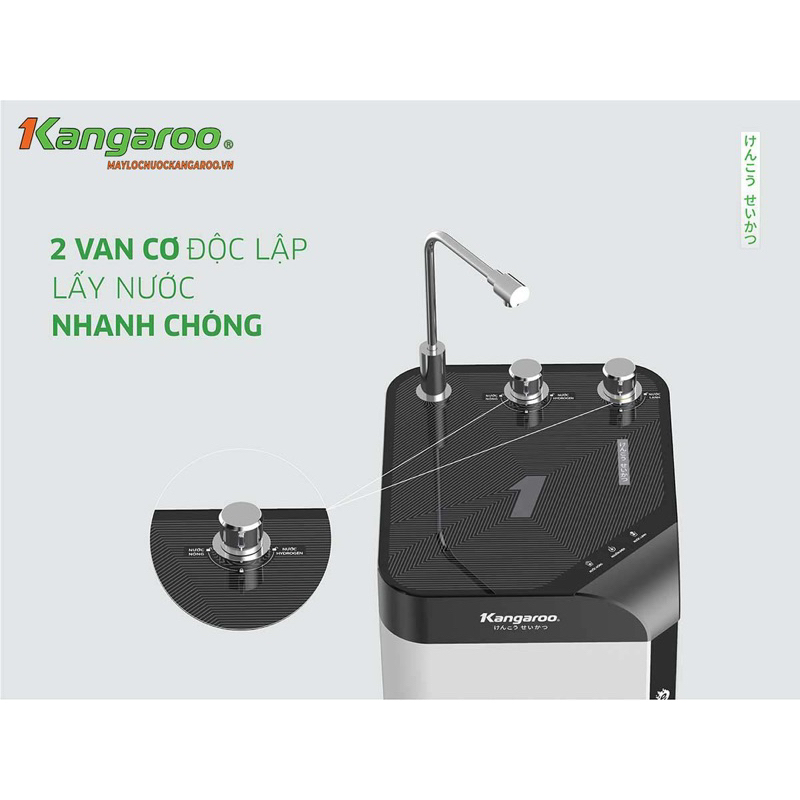 Máy lọc nước Kangaroo Hydrogen nóng lạnh KG10A10S – NEW 2023