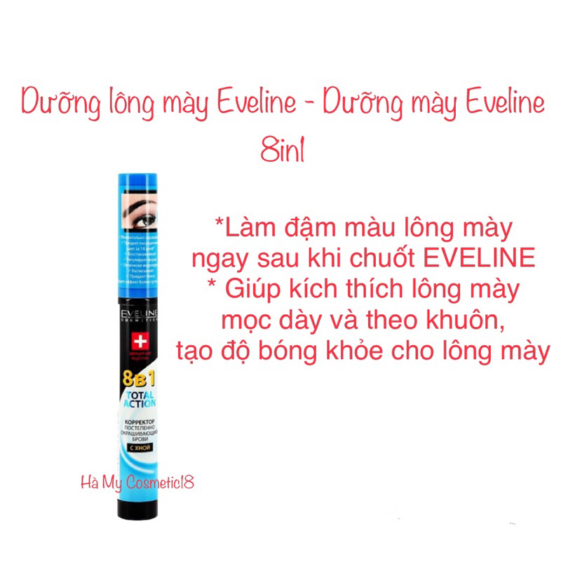 Dưỡng lông mày Eveline - Dưỡng mày Eveline 8in1