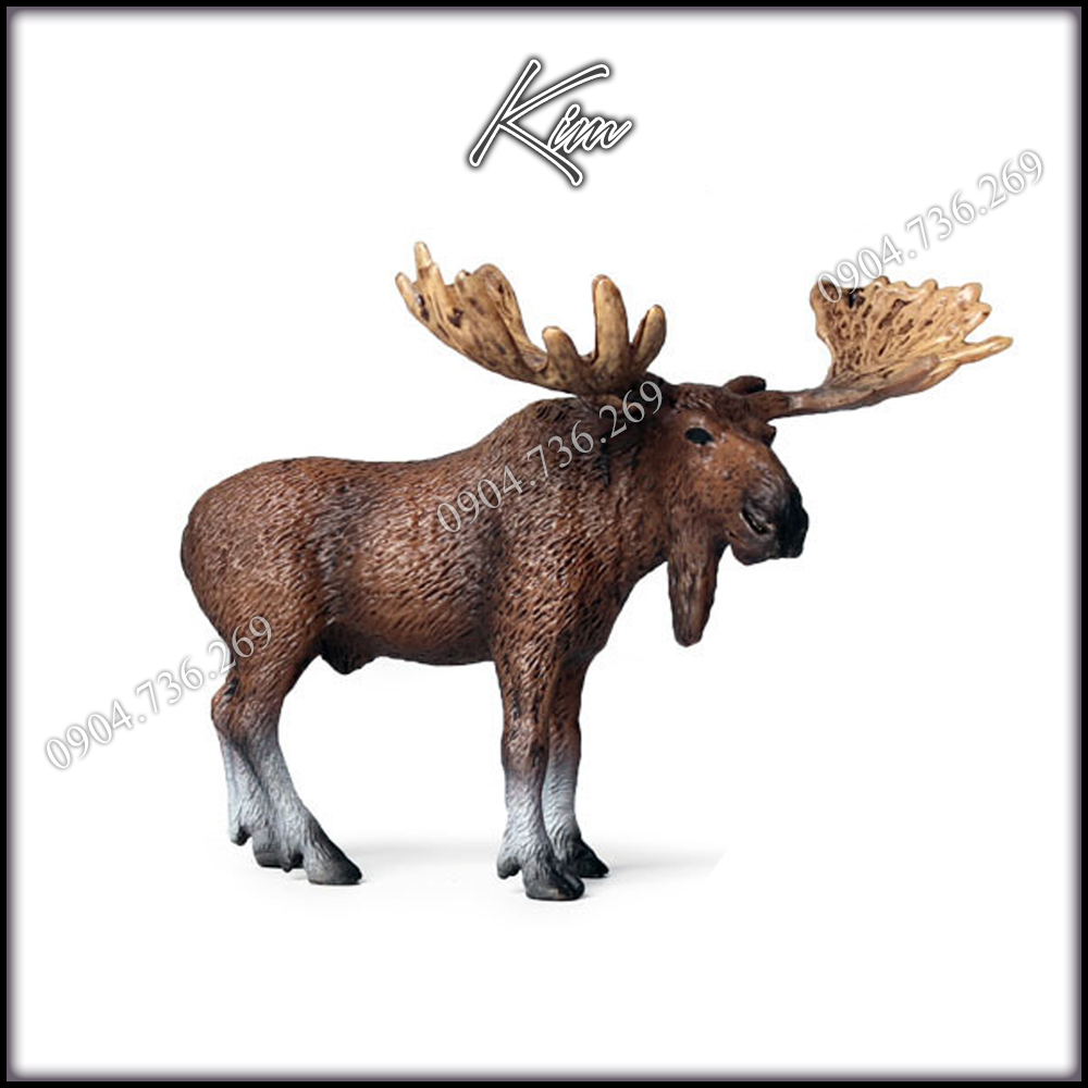 Mô hình động vật Nai sừng tấm - Chính hãng