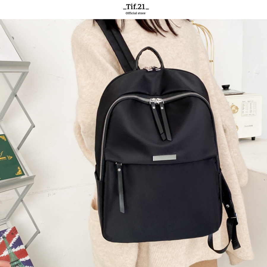 Balo nữ đẹp thời trang đi học đi làm du lịch chất dù dày chống nước Tif store BL01