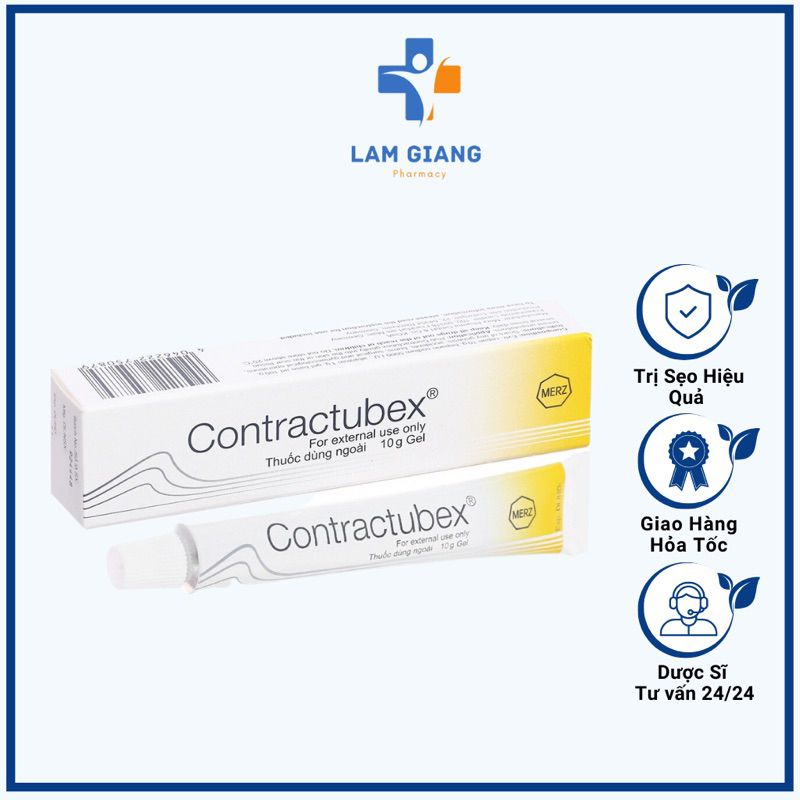 contractubex 10g hỗ trợ làm mờ sẹo