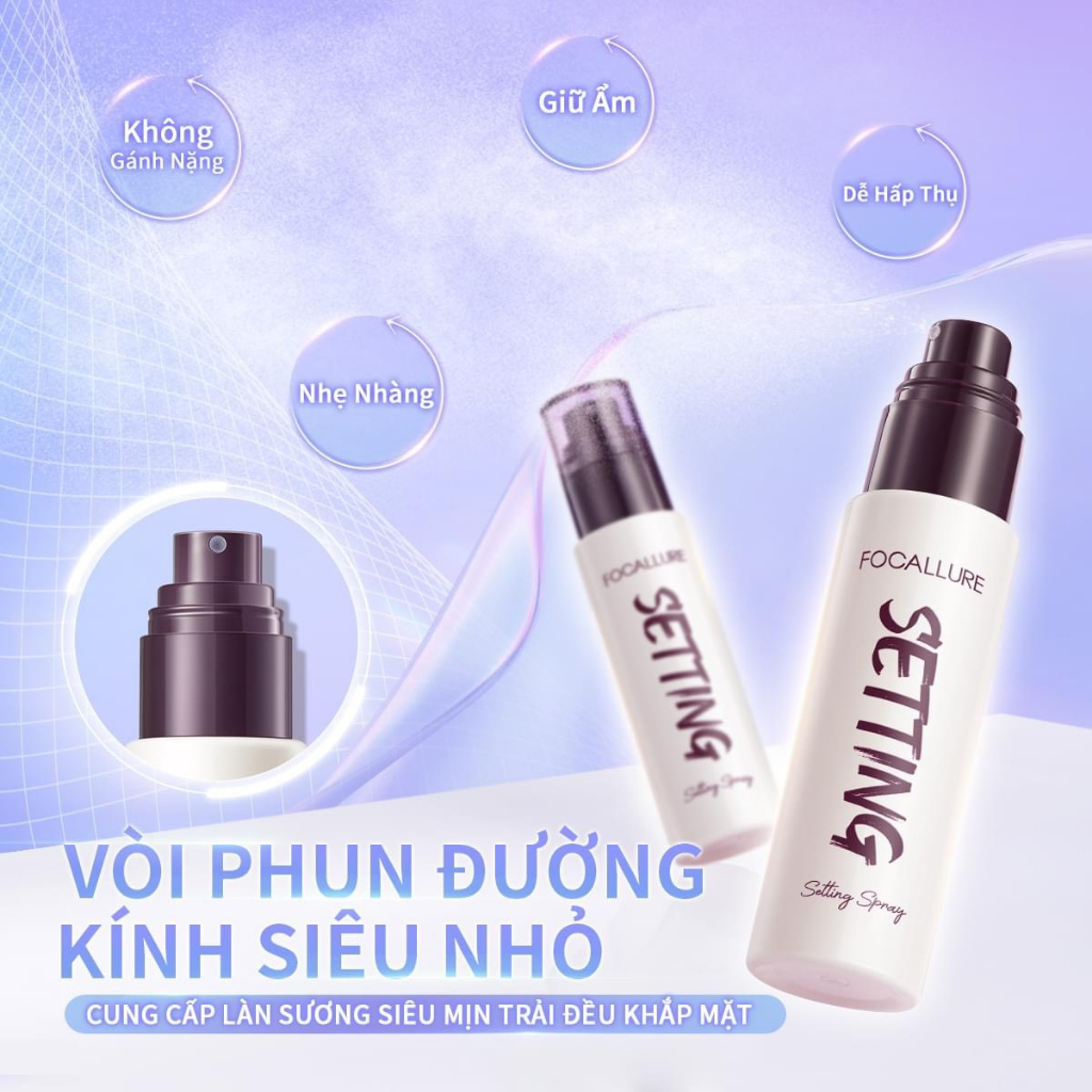 Chai Xịt Khoá Makeup Focallure PerfectLock Setting Spray Lâu Trôi 65g