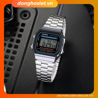 Đồng hồ nam casio casio a168wa-1wdf | điện tử cổ điển | dây kim loại | chống nước