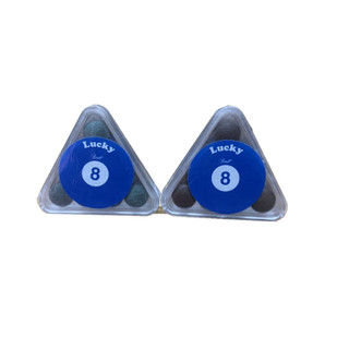 Hộp 10 cái đầu cơ bida lucky ball 8 loại 11,5mm.