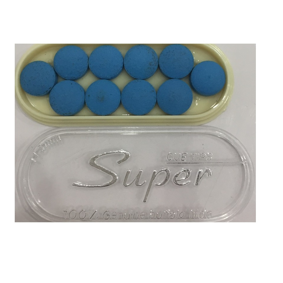 Hộp 10 cái đầu cơ bida Super chống trượt 11.5mm.