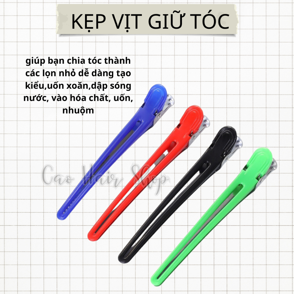KẸP MỎ VỊT,Kẹp Cá Sấu, Làm Tóc - Cố Định Tóc Khi Nhuộm | Ca.ohairshop, Ca.o hairshops