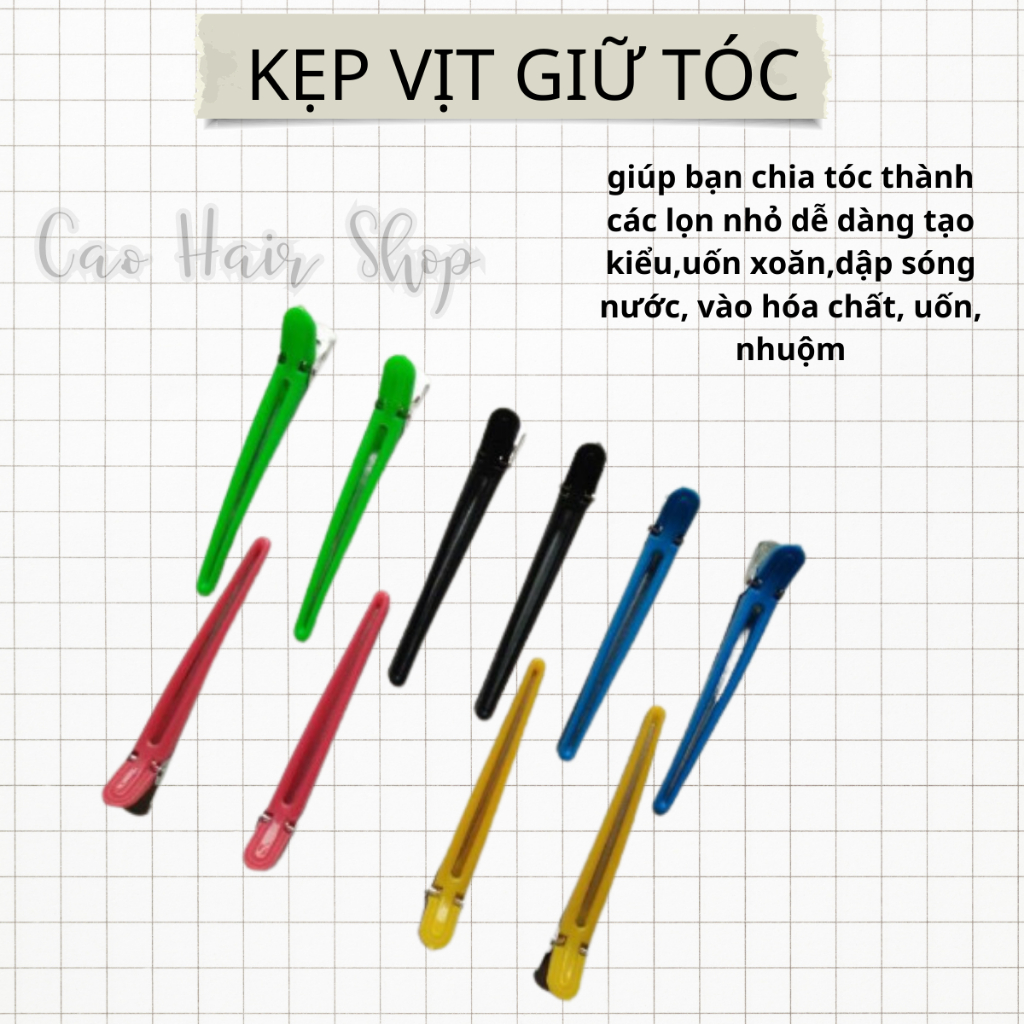 KẸP MỎ VỊT,Kẹp Cá Sấu, Làm Tóc - Cố Định Tóc Khi Nhuộm | Ca.ohairshop, Ca.o hairshops