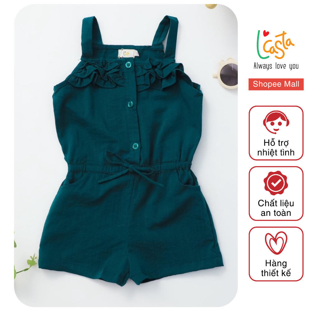 Jumsuit 2 dây cho bé gái (áo liền quần) siêu cute từ 1 đến 6 tuổi L'Casta J1