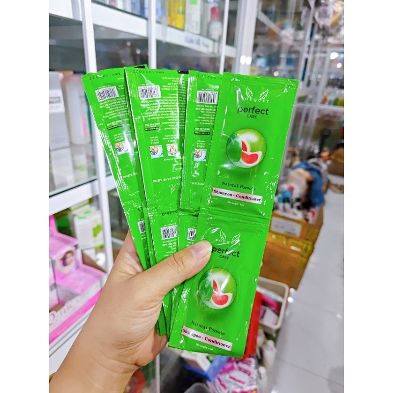 Dây 12 Gói Gội Bưởi Bouquet - Ngăn Ngừa Rụng Tóc, Kích Thích Mọc Toc