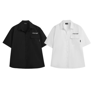 Áo Sơ Mi Tay Ngắn TÚI HỘP Thêu U.TEE STUDIO Unisex Form Rộng Chất Liệu 100% Cotton