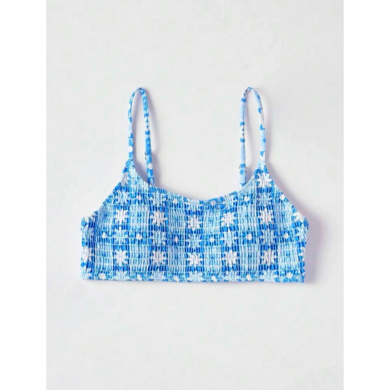 Áo Tops Bikini Nữ Thêu Smock Hoa 024