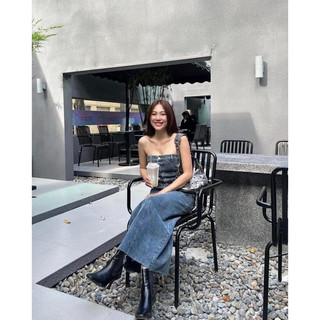 ĐẦM MIDI JEANS ỐNG CÚP
