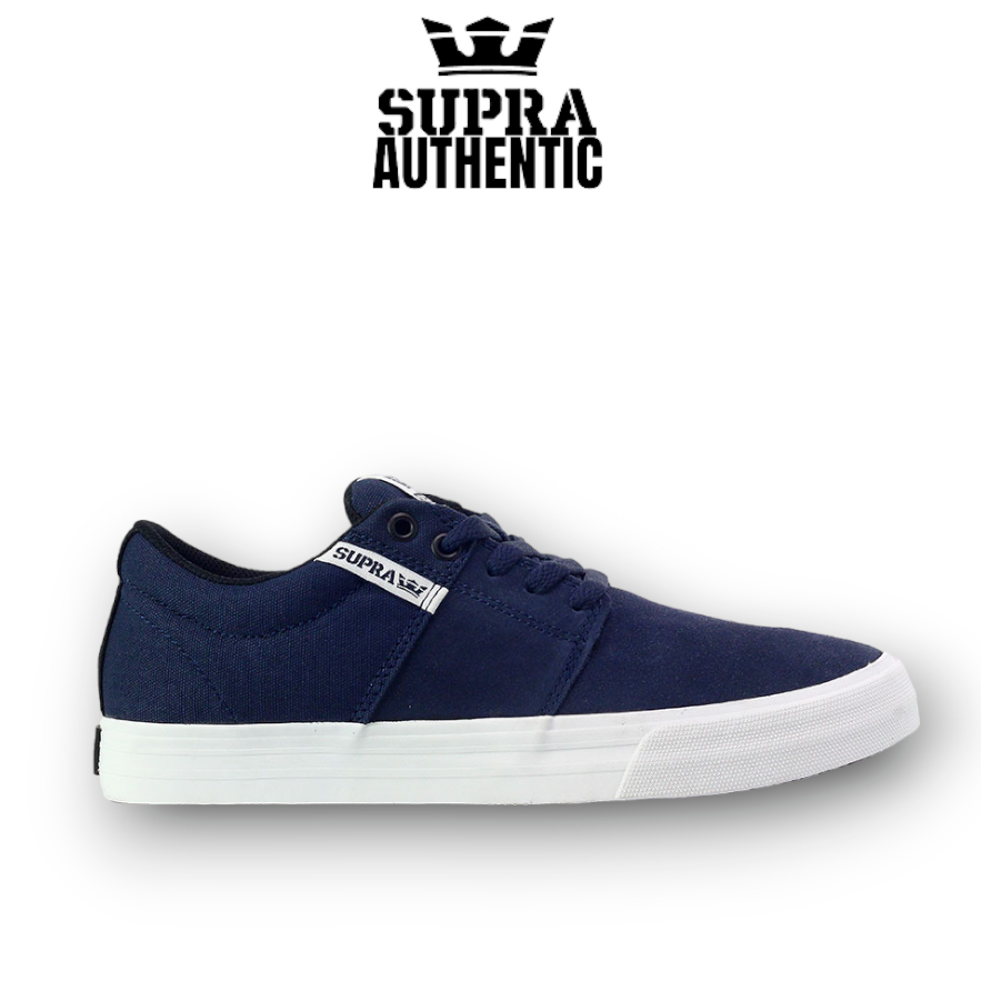 Giày Supra chính hãng xanh navy da lộn nam
