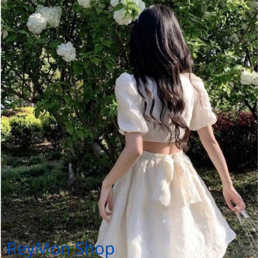 Váy Công Chúa , Đầm Nữ Cao Cấp Thiết Kế Trẻ Trung Kute Hở Lưng Sau.