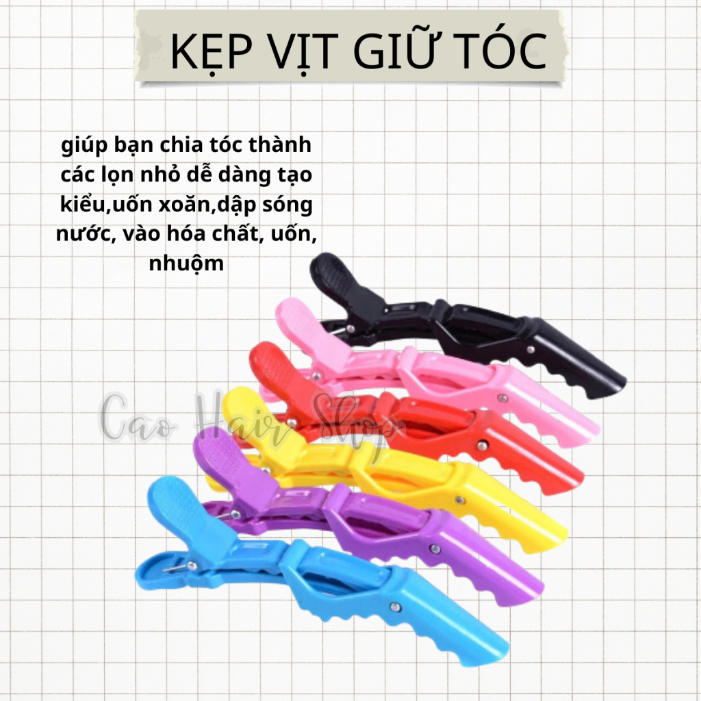 KẸP MỎ VỊT,Kẹp Cá Sấu, Làm Tóc - Cố Định Tóc Khi Nhuộm | Ca.ohairshop, Ca.o hairshops