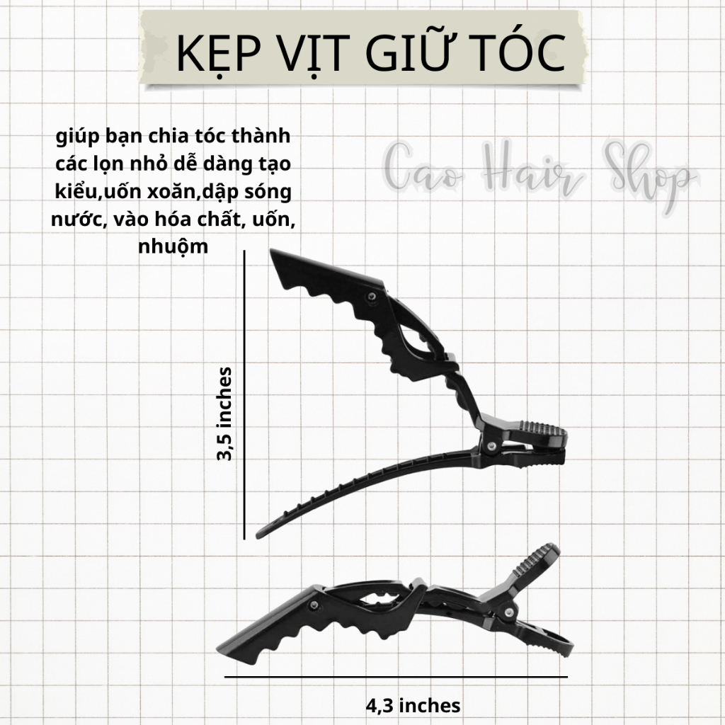 KẸP MỎ VỊT,Kẹp Cá Sấu, Làm Tóc - Cố Định Tóc Khi Nhuộm | Ca.ohairshop, Ca.o hairshops