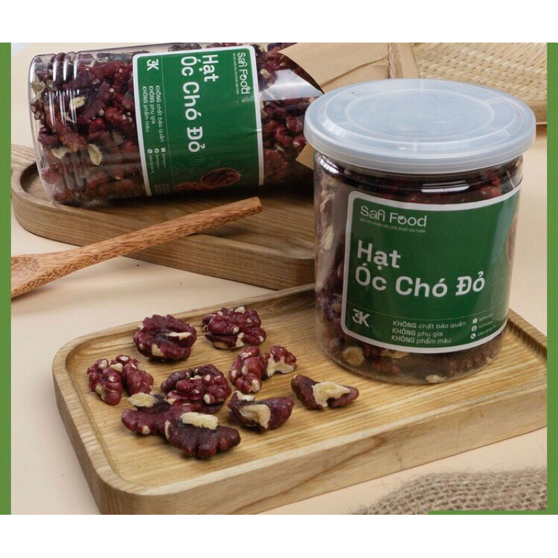 🌰 HẠT ÓC CHÓ ĐỎ túi 500gr/250gr (655 calories/100gr) 🌰