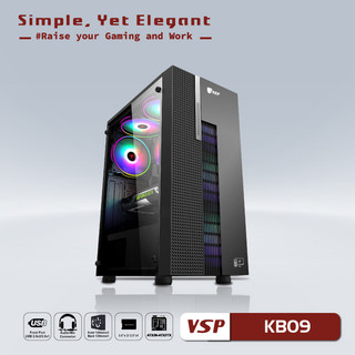 Vỏ case máy tính vsp - esport gaming kb09 - hàng chính hãng