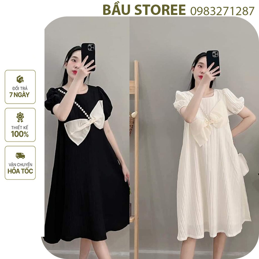 ĐẦM VÁY BẦU CÔNG SỞ MÙA HÈ PHONG CÁCH TIỂU THƯ CỰC XINH - ĐẦM BẦU BABYDOLL HÀNG