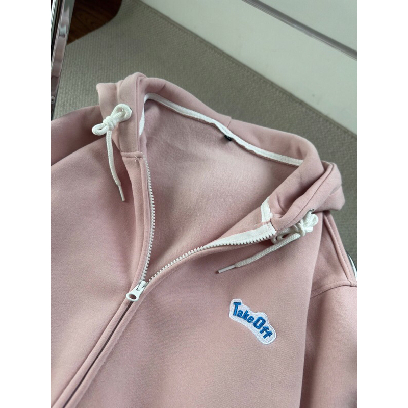 Áo khoác hoodie zip nỉ lót bông thêu chữ Take Off_HT.Store96