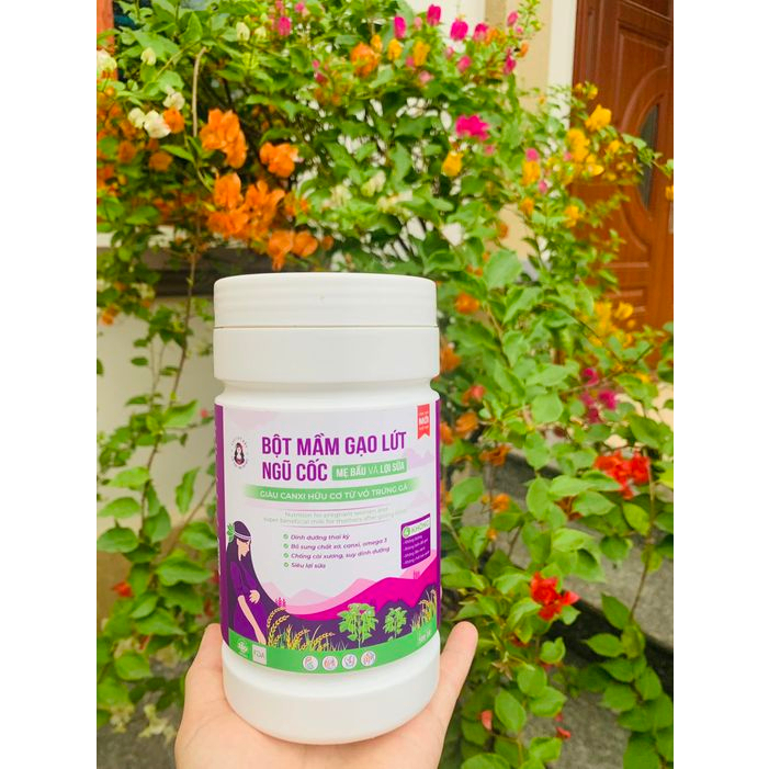 Bột Mầm Gạo Lứt Ngũ Cốc Mẹ Bầu Và Lợi Sữa Siêu Hạt, Giàu Canxi Hữu Cơ, Chất Xơ, Dinh Dưỡng Thai Kỳ, Không Đường